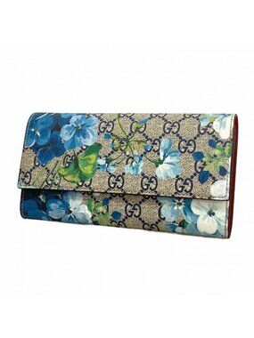 Gucci Wallet GG Blue Mus Navy Gold